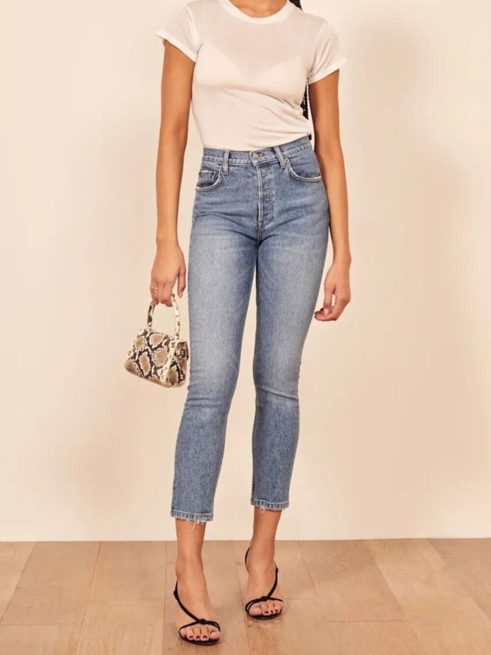 Reformation Augusta Serena High Skinny Crop Jeans Size 25 - 8109